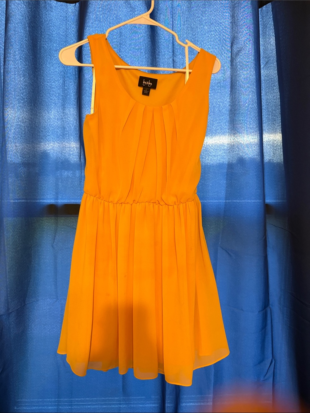 by & by Bright Yellow Sleeveless Mini Dress